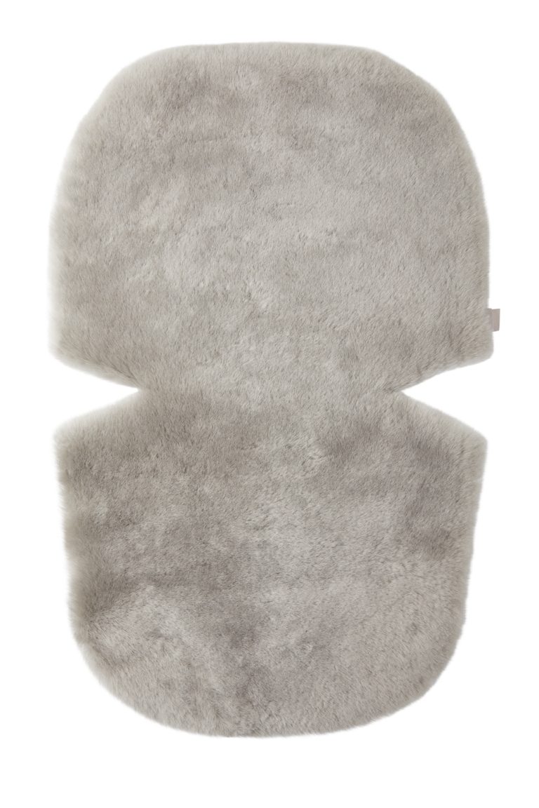 Grey Sheepskin Pram Liner & Strap Cover | Kids | Gushlow & Cole - cut out no strap covers