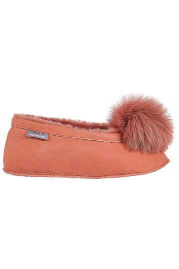 Margot Coral Shearling Slippers | Women | Gushlow & Cole - side