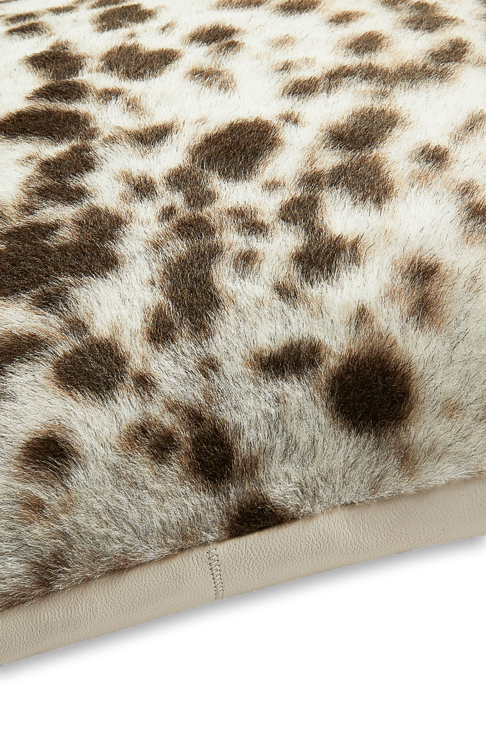 Naturally Spotted Shearling Cushion | Homeware | Gushlow & Cole - cut out crop