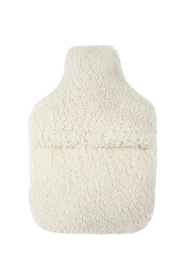 White Shearling Hot Water Bottle Cover | Homeware | Gushlow & Cole - back