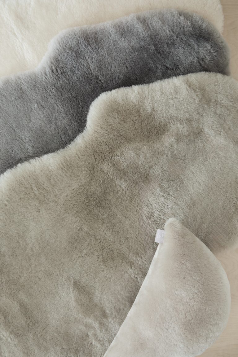 Taupe Sheepskin Baby Rug | Kids | Gushlow & Cole - rug and cushion